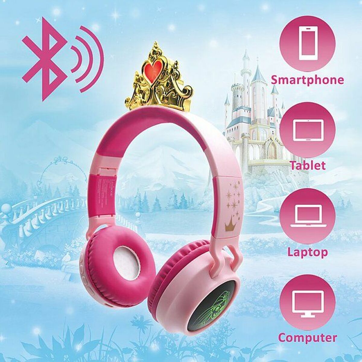 Bluetooth Kõrvaklapid Lexibook HPBT015DP Disney Princess Roosa